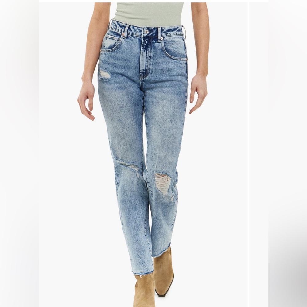 Articles of Society Village Distressed straight leg jeans